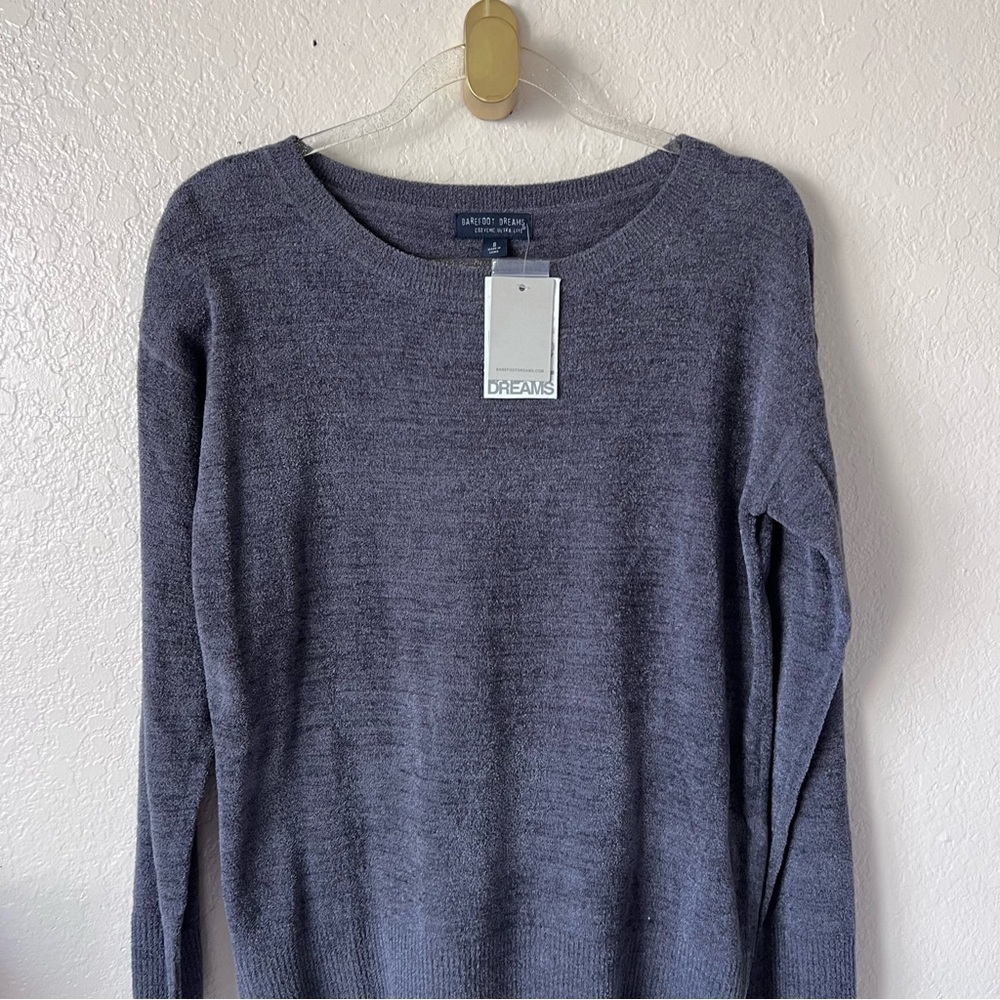 NEW Barefoot Dreams CozyChic™ Ultra Lite Paradise Knit sweater sz M - Picture 2 of 12